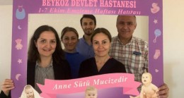 Beykoz Devlet Hastanesinde annelere emzirme eğitimi