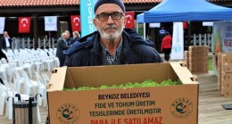 BEYKOZLU ÇİFTÇİYE 400 BİN FİDE DESTEĞİ