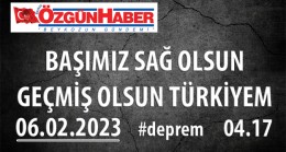 BAŞIMIZ SAĞ OLSUN, TÜM ÜLKEMİZE GEÇMİŞ OLSUN