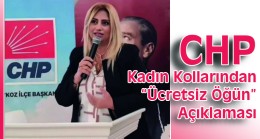 CHP Kadın Kollarından “Ücretsiz Öğün” Açıklaması