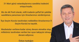 Özkan Ayduğan: “İlçe Seçim Kurulu tarafından reddedilen itirazlarımızı, İl Seçim Kurulu’na taşıdık.”