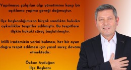 Özkan Ayduğan: “Birçok sandıkta hukuka aykırılıklar tespitler edilmiştir.”