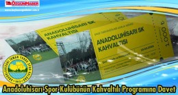 Anadoluhisarı Spor Kulübünün Kahvaltılı Programına Davet