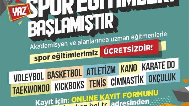  Beykoz’da Yaz Spor Eğitimleri Başlıyor