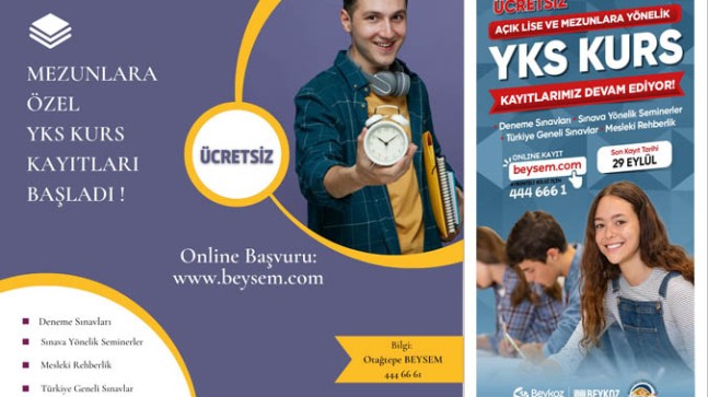 BEYSEM’de Üniversite Hazırlık Kurs Kayıtları Başladı