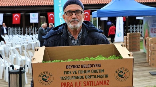 BEYKOZLU ÇİFTÇİYE 400 BİN FİDE DESTEĞİ