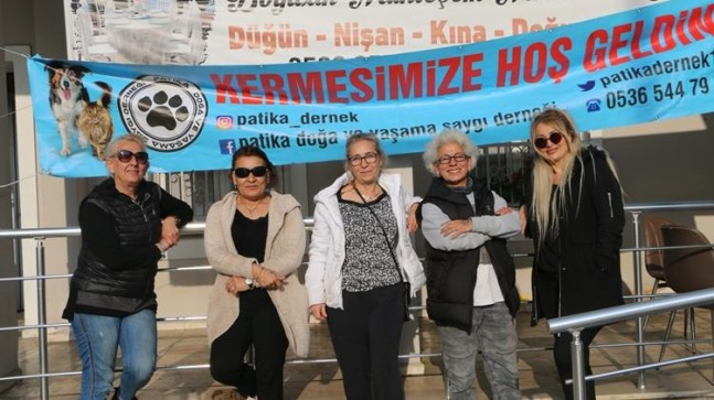 Patika Doğa Derneği, sokak hayvanları yararına kermes düzenledi