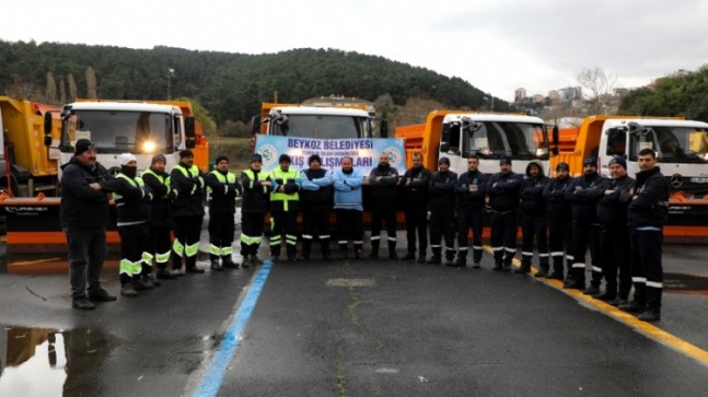 BEYKOZ’DA KAR NÖBETİ BAŞLADI