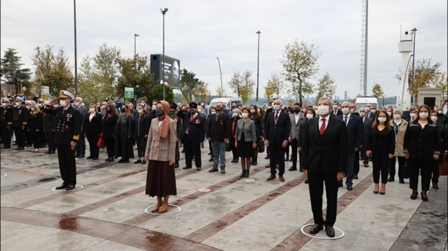 10 Kasım Atatürk’ü anma töreni gerçekleşti