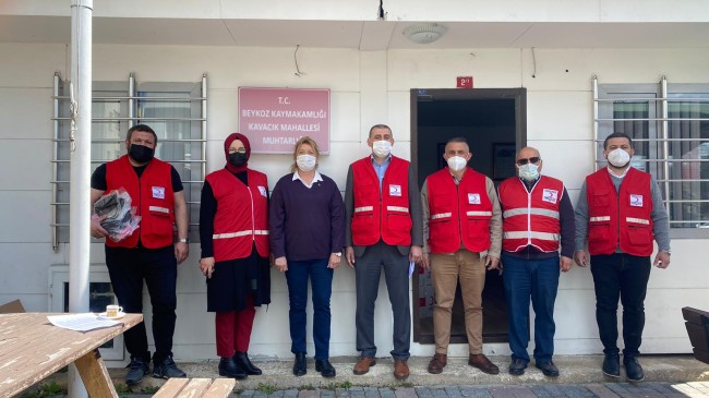 Beykoz Kızılay’dan ihtiyaç sahiplerine yardım kolileri