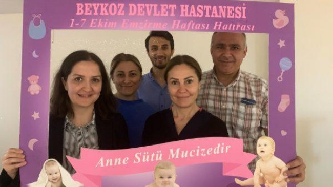 Beykoz Devlet Hastanesinde annelere emzirme eğitimi