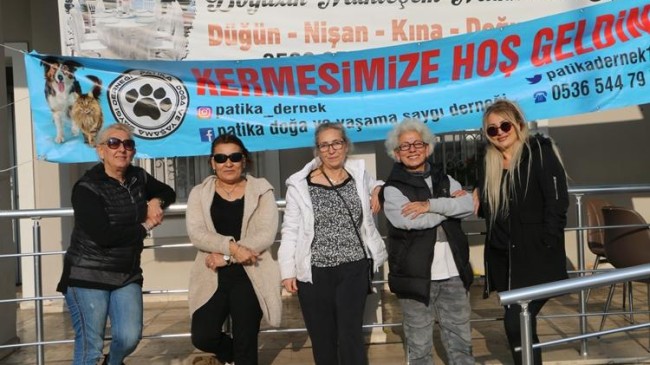 Patika Doğa Derneği, sokak hayvanları yararına kermes düzenledi