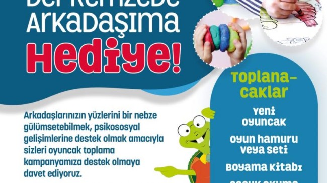 BEYKOZ’DAN DEPREMZEDE ÇOCUKLARA RENGÂRENK OYUNCAKLAR