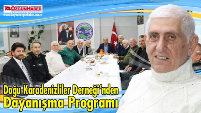 Doğu Karadenizliler Derneği’nden Dayanışma Programı