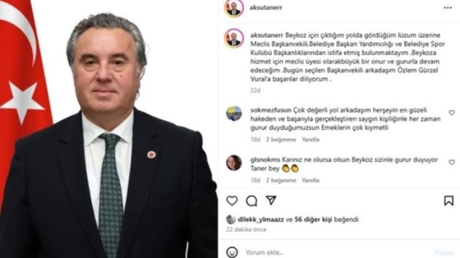 Taner AKSU, Görevlerinden İstifa Etti